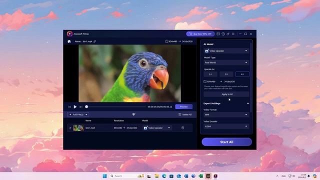 Как повысить качество видео с помощью Aiseesoft Filmai.