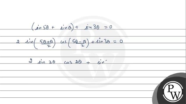 Solve the equation \( \sin \theta+\sin 3 \theta+\sin 5 \theta=0 \)