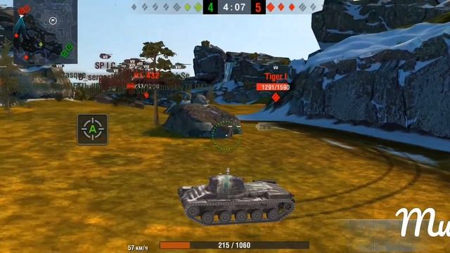 Крутой бой на кунзике! Мастер и много урона #wotblitz #winner #master #tanks #win #lt #bigdamag