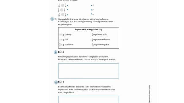 GoMath! Chapter 6 Review/Test - (Video 2 of 3) Fractions