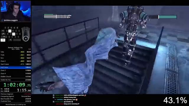 batman arkham city NG+ 100% 2:03:23