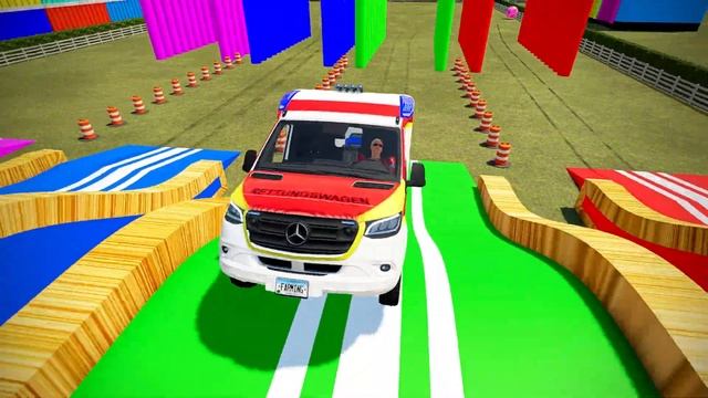 DACIA, TOYOTA, VOLVO POLICE CARS & VOLKSWAGEN, MERCEDES AMBULANCE EMERGENCY TRANSPORT! FS22