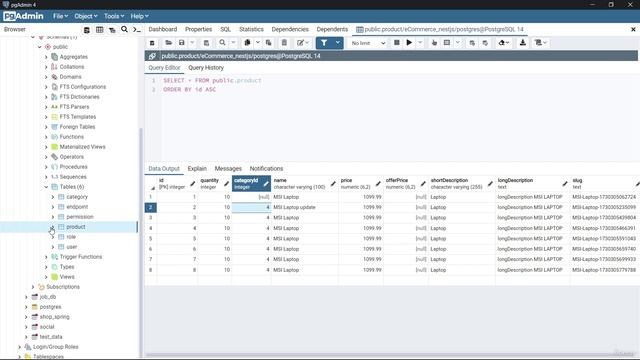 100 - Update product