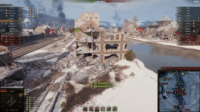 Мир танков. WOT. Бой на Tiger II. Взял 4 фрага и 6.9К урона