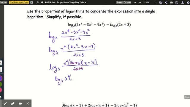 9.05 Notes - Properties of Logs Day 2.docx