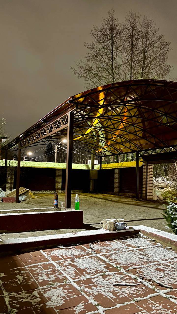 Арочный навес с поликарбонатом, Арт. 493
