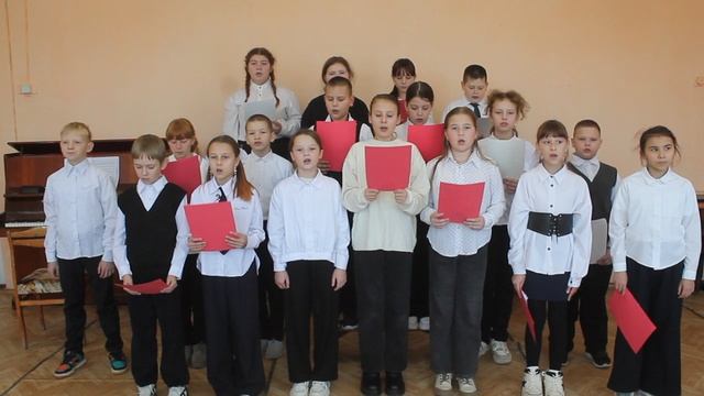 Сводный хор МКОУ "Боровская СОШ" "Славься". (Муз. М. Глинка, сл. С. Городецкий (в сокращении).