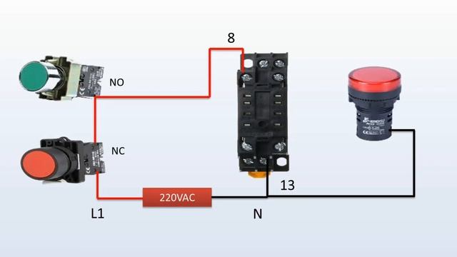 Relay Holding Circuit in Urdu Hindi | 8pin 220v Relay Connection | Relay Connection and Working