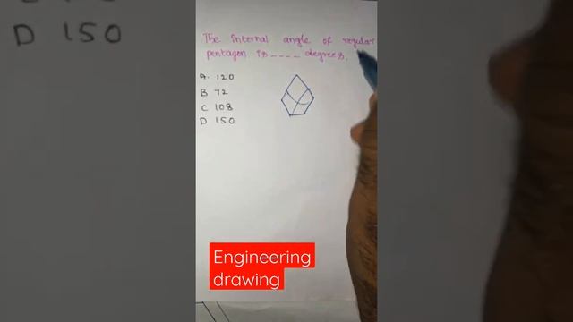 internal angle of regular pentagon