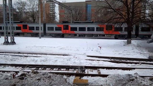 Электропоезд ЭС1-003/ЭС1-037 "Ласточка"! №757 "Ниж. Новгород-Москва"!