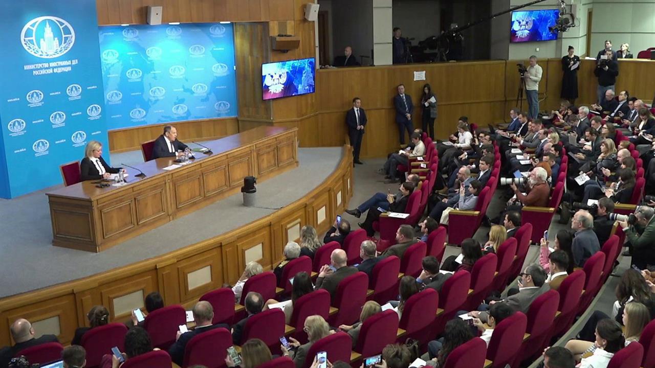 Сергей Лавров на пресс-конференции подвел итоги работы дипломатии за прошлый год