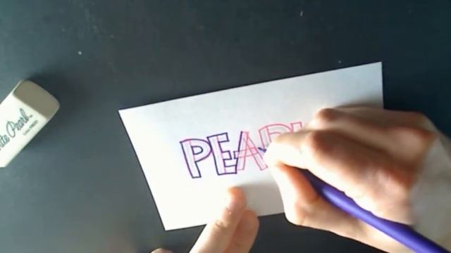 Hand Lettering Lesson / Tutorial -- How To Draw Basic Block Letters