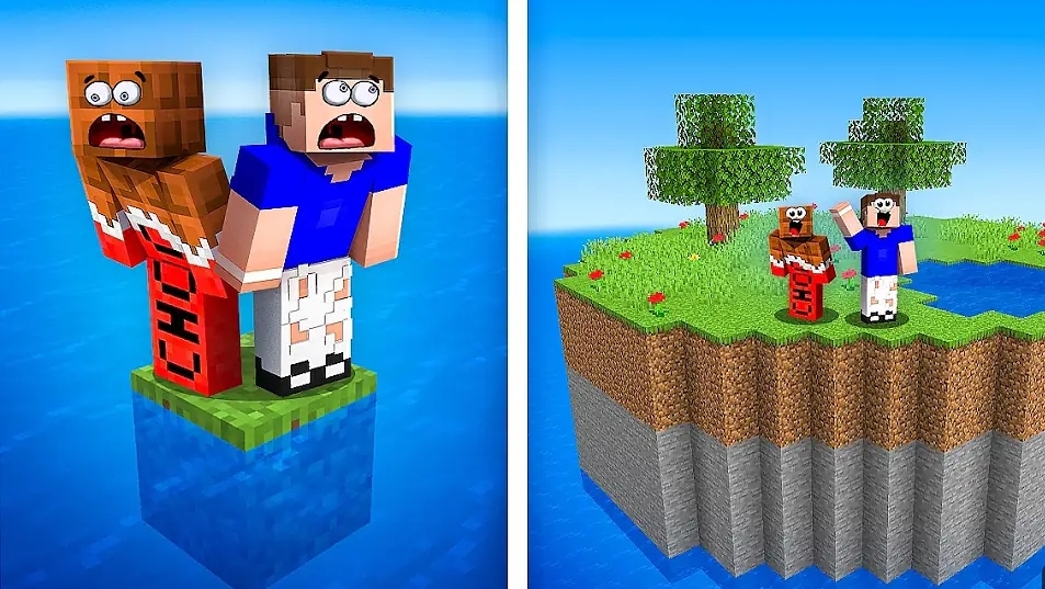 Как Построить ЛИЧНЫЙ ОСТРОВ и Остаться Там ЖИТЬ в Майнкрафт! Minecraft