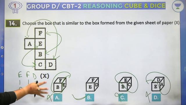 Cube and Dice | P -3 | Reasoning | RRB Group d/RRB NTPC CBT-2 | wifistudy | Deepak Tirthyani