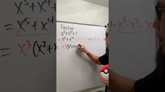 Factoring a quintic trinomial