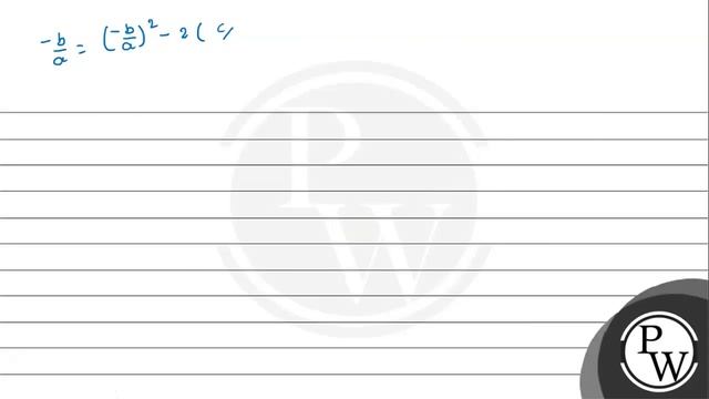 sum of the roots of the equation \( a x^{2}+b x+c=0 \) is equal to the sum of the squares of the...