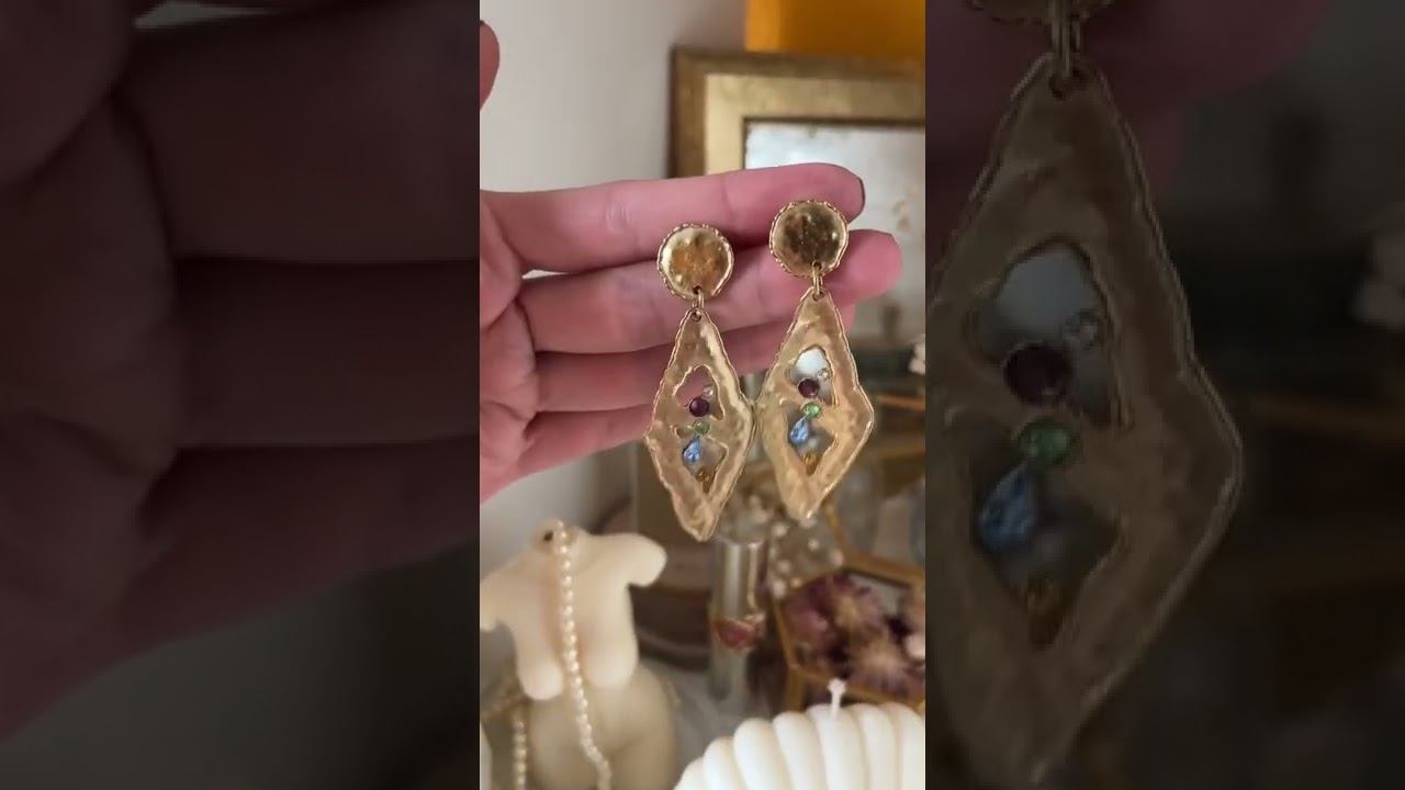 Винтажные клипсы и серьги американских марок: Anne Klein, Monet, Trifari, JJ, Napier