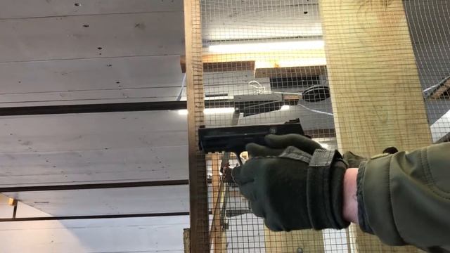 Shooting at the range Glock 44MNP compact 22 and Glock 36