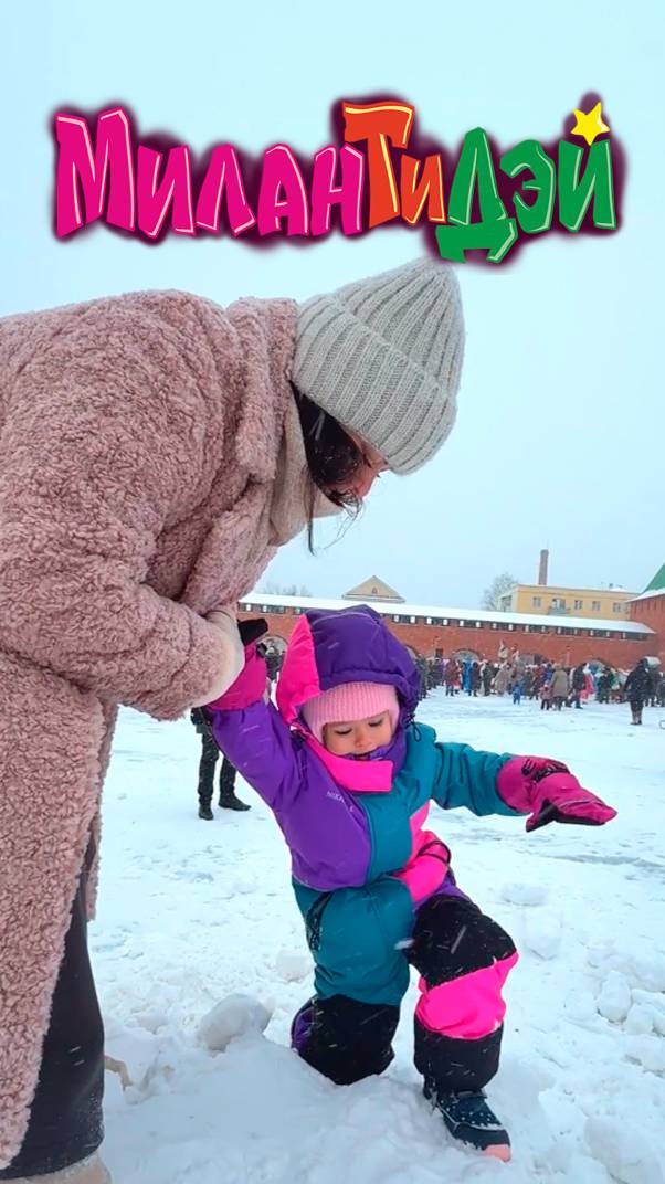 Прогулка в снежный денёк Walk on a snowy day