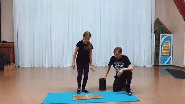 Эквилибр на катушках.