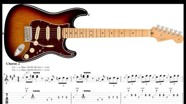 Blues Shuffle Solo( tab)