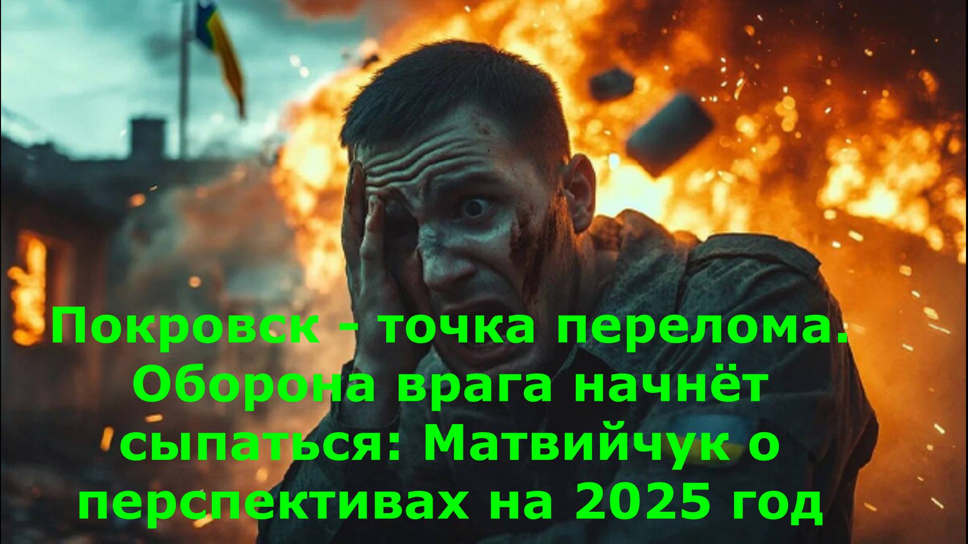 Покровск - точка перелома. Оборона врага начнёт сыпаться: Матвийчук о перспективах на 2025 год