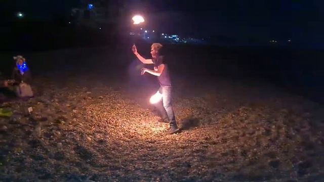 танец с огнём (новый год, Новый Афон)