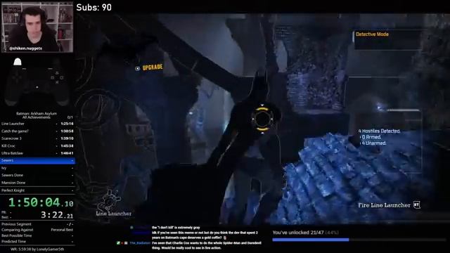 batman arkham asylum speedrun 100% 3:40:00