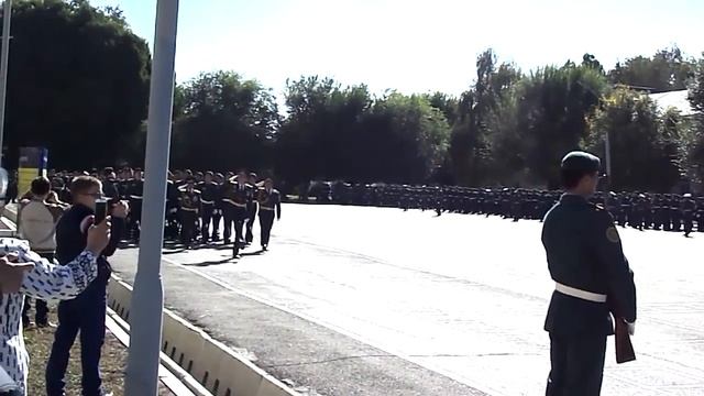 Фрагмент парада 45 летия АВОКУ