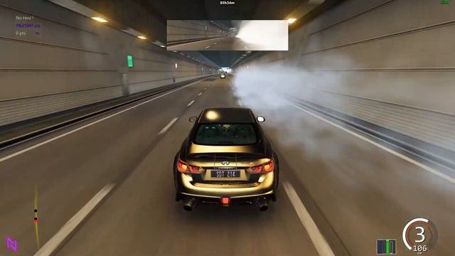800Hp Infiniti Q50 Swerving Through Traffic On No Hesi Server