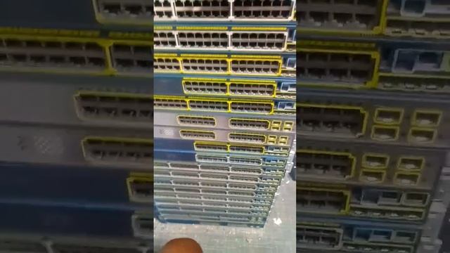 Cisco networking switches c2960s series and 3750G series repairs completed, working like new switch