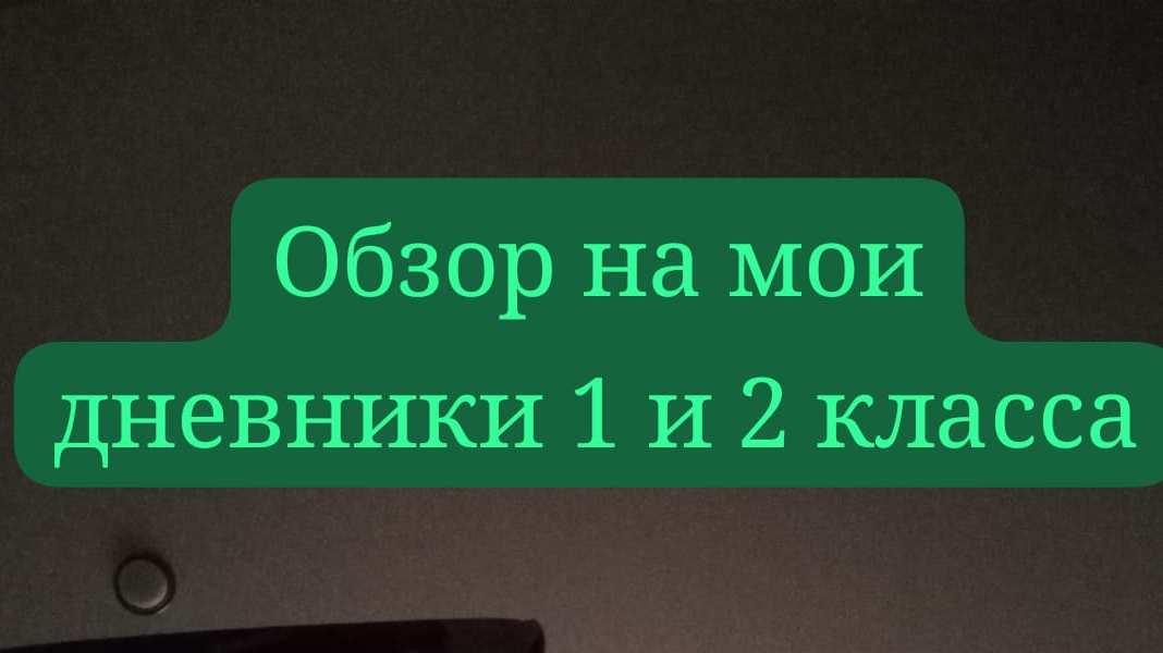 обзор моих дневников 1 и 2 класса