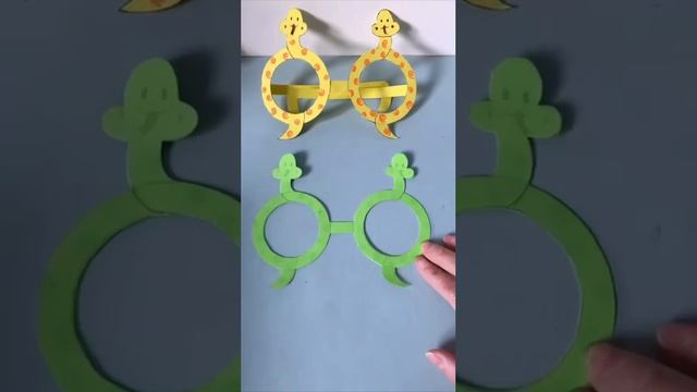 "Модные очки" из бумаги поделки для детей