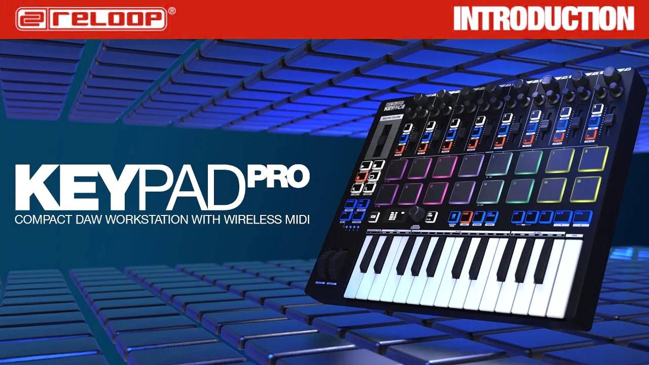 Reloop Keypad Pro: Introducing Compact DAW Workstation with Wireless MIDI