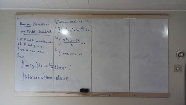 Lecture 3.8 - Antiderivatives and the Indefinite Integral