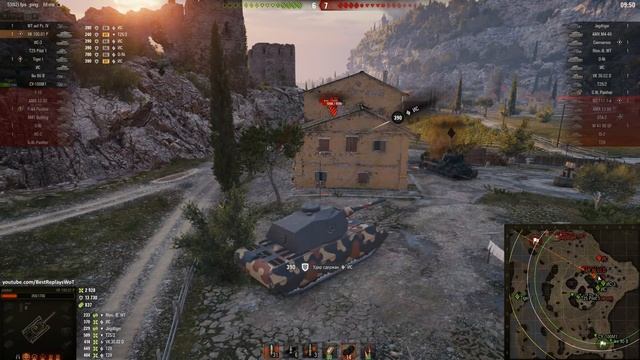 Мир танков. WOT. Бой на VK 100.01 (P) . Взял 4 фрага и 6.1К урона