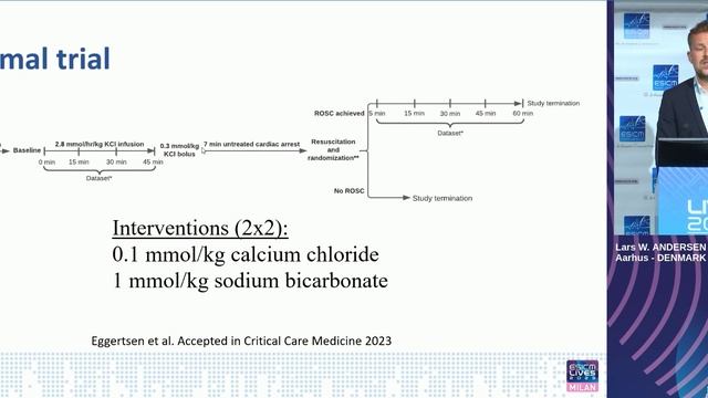 Calcium works in life-threatening hyperkalaemia Con Lars W. Andersen (ESICM 2023)