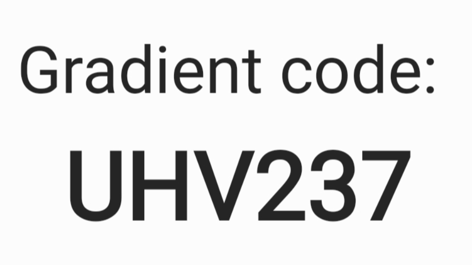 Код Gradient: UHV237  Gradient code: UHV237