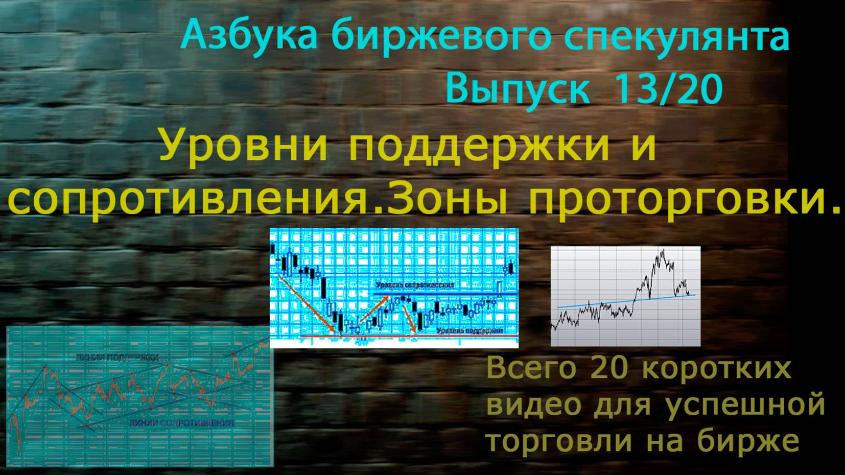 13. Уровни поддержки и сопротивления. Главная ошибка в построении.