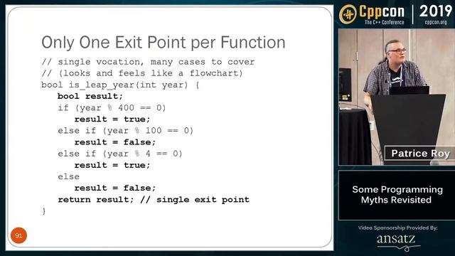 CppCon 2019 Patrice Roy “Some Programming Myths Revisited”