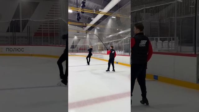 Ксения Дудник, 4S «на удочке» со Станиславом Алексеевичем 2025.01.15