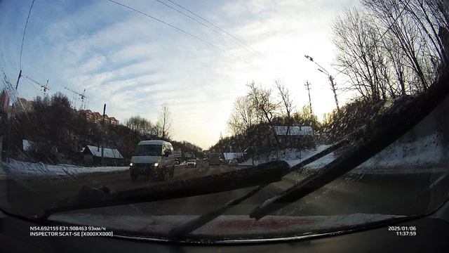 Смоленск, дорога, вид из машины