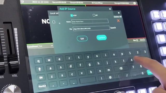 How to connect video switcher KD30N with ptz NDI camera via NDI (1) (Mixer and camera setup)