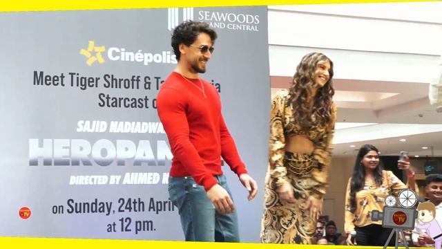 Tiger Shroff And Tara Live Dance Performance At CINEPOLIS SEAWOODS Grand Central Mall