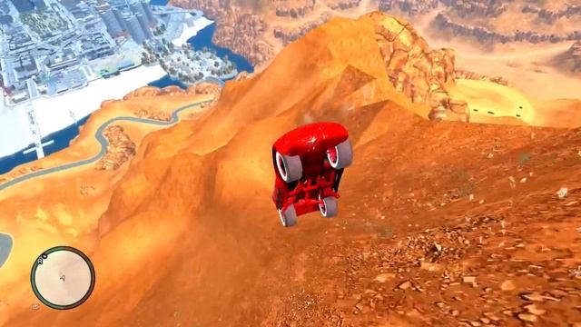 GTA 4 Lightning McQueen Pro Car Cliff Drop Testing Ep. 1 - GTA IV Disney Cars Mod