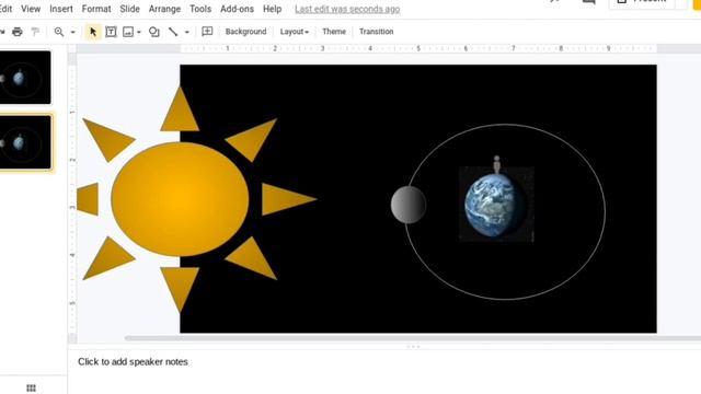 Creating a Google Slide GIF Phases of the Moon