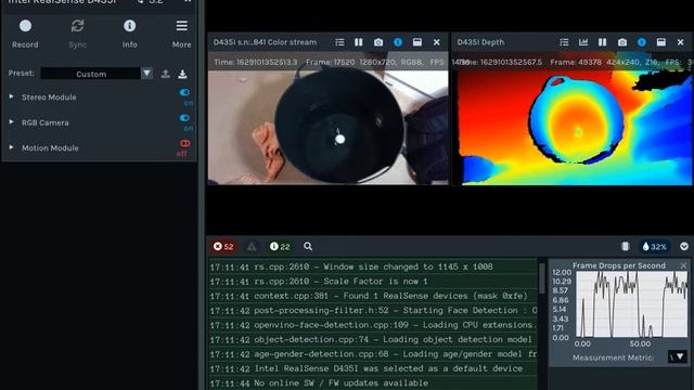 Realsense Camera 1 ball