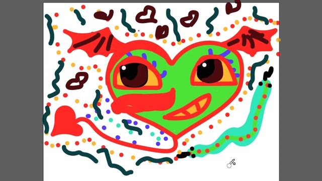 Рисуем эмоции в сердце часть 113