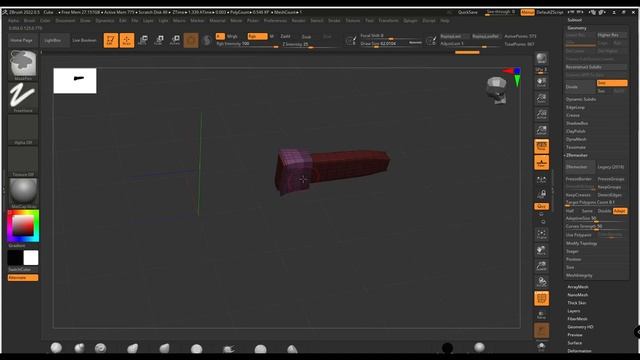 моделирование меча в zbrush (720p)