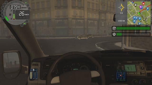 215) City Car Driving 961 м Мира - Революции 2.053 км пер. Сквозной - Гражданская